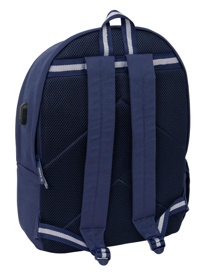 Mochila El Ganso Jeans para adultos, para laptop de 15,6", com porta USB, azul 2/6