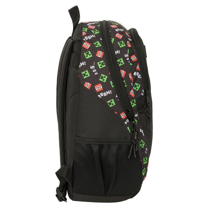 Mochila escolar infantil Minecraft adaptável a carrinho com porta-garrafas 3/3