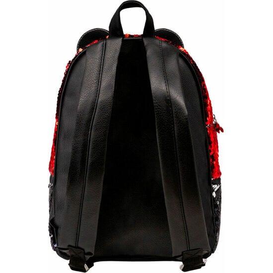 Mochila escolar infantil do Mickey Mouse com alças ajustáveis ​​e zíper vermelho 3/3