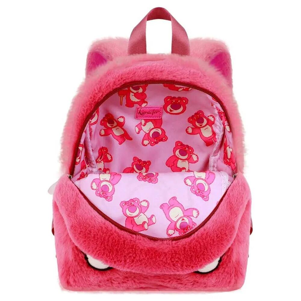Mochila de Peluche Infantil Lotso Toy Story con Cremallera Rosa 6/6