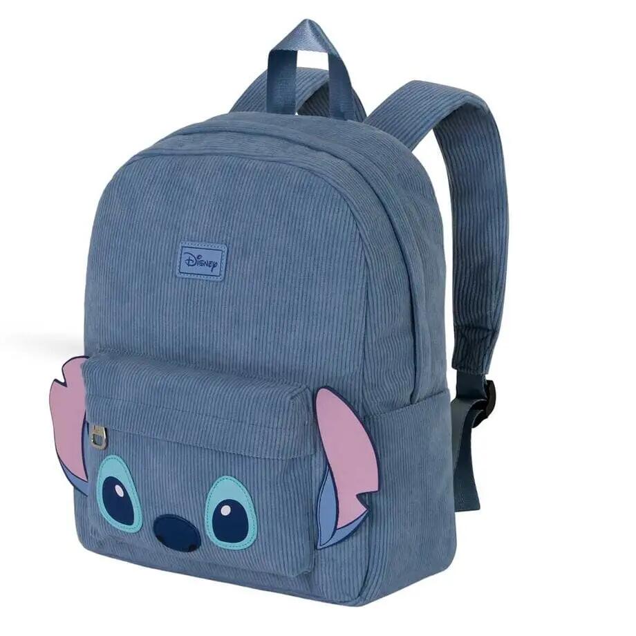 Mochila infantil Stitch com bolso frontal e alças ajustáveis ​​- Azul 4/4