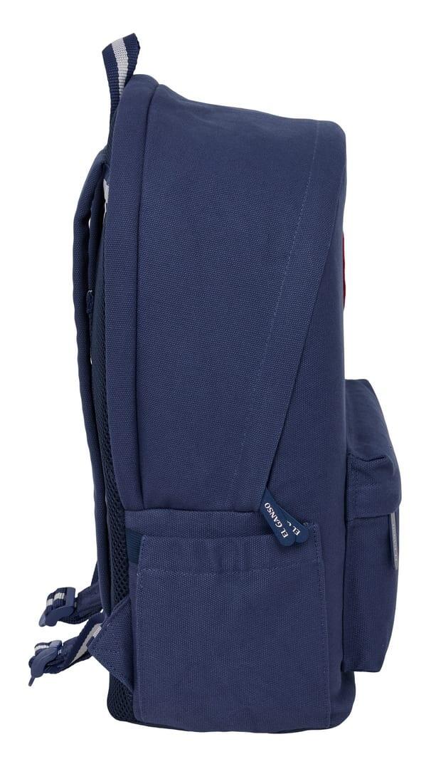 Mochila El Ganso Jeans para adultos, para laptop de 15,6", com porta USB, azul 4/6