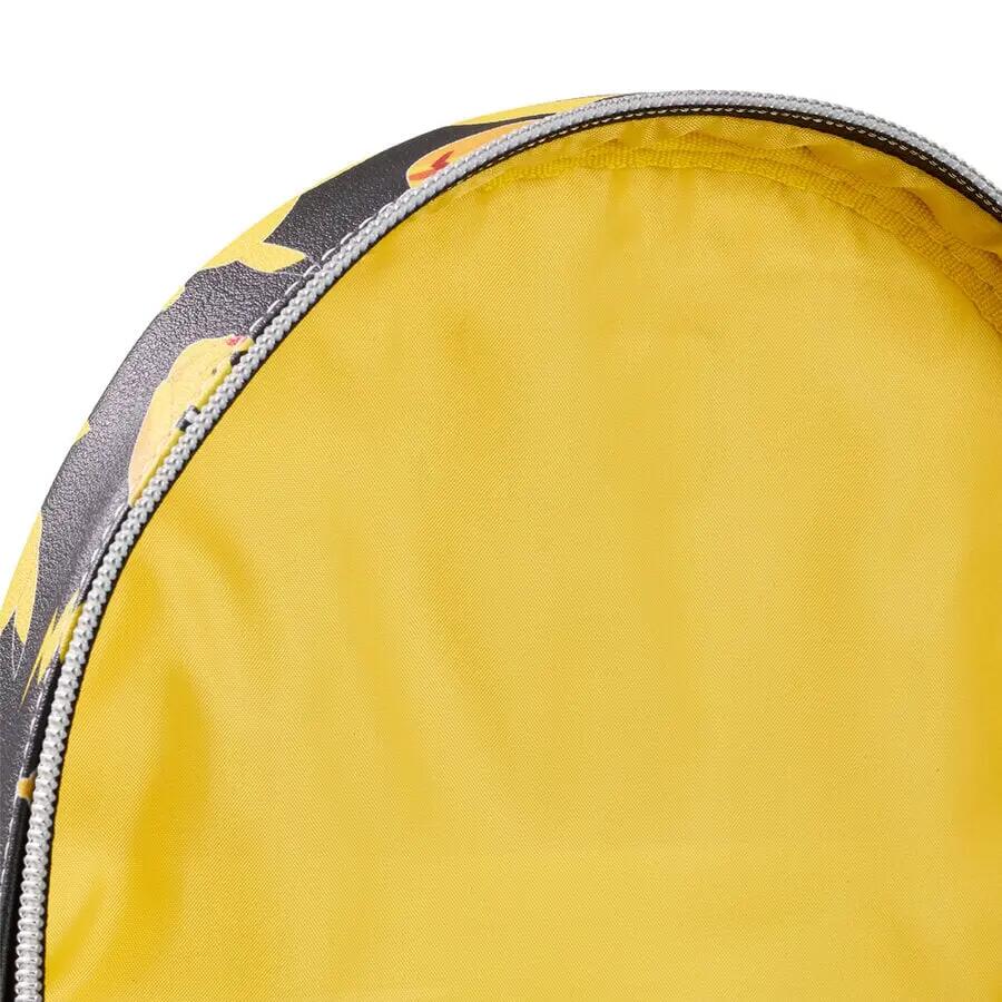 Mochila infantil Pokémon Pikachu com bolso frontal, preta e amarela 4/4