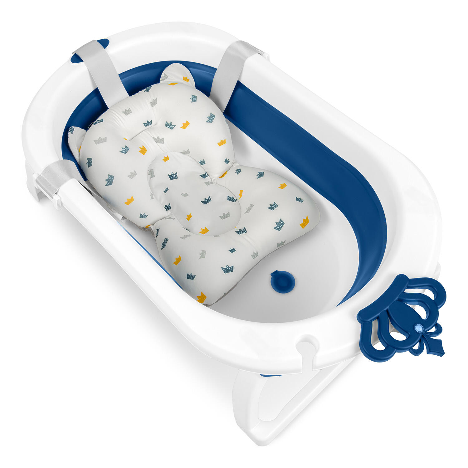 Wanienka Ricokids RK-286 z wkładką biało-niebieska 2/4