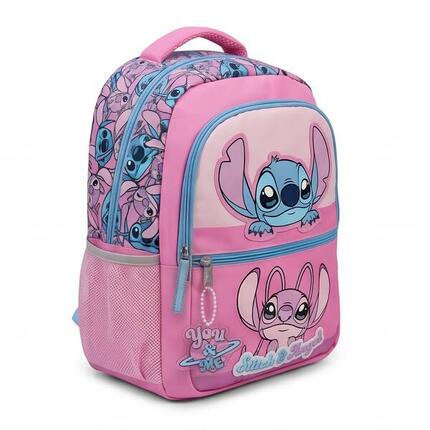 Sac à dos Stitch 3D pour enfants avec porte-bouteille et bretelles rembourrées
