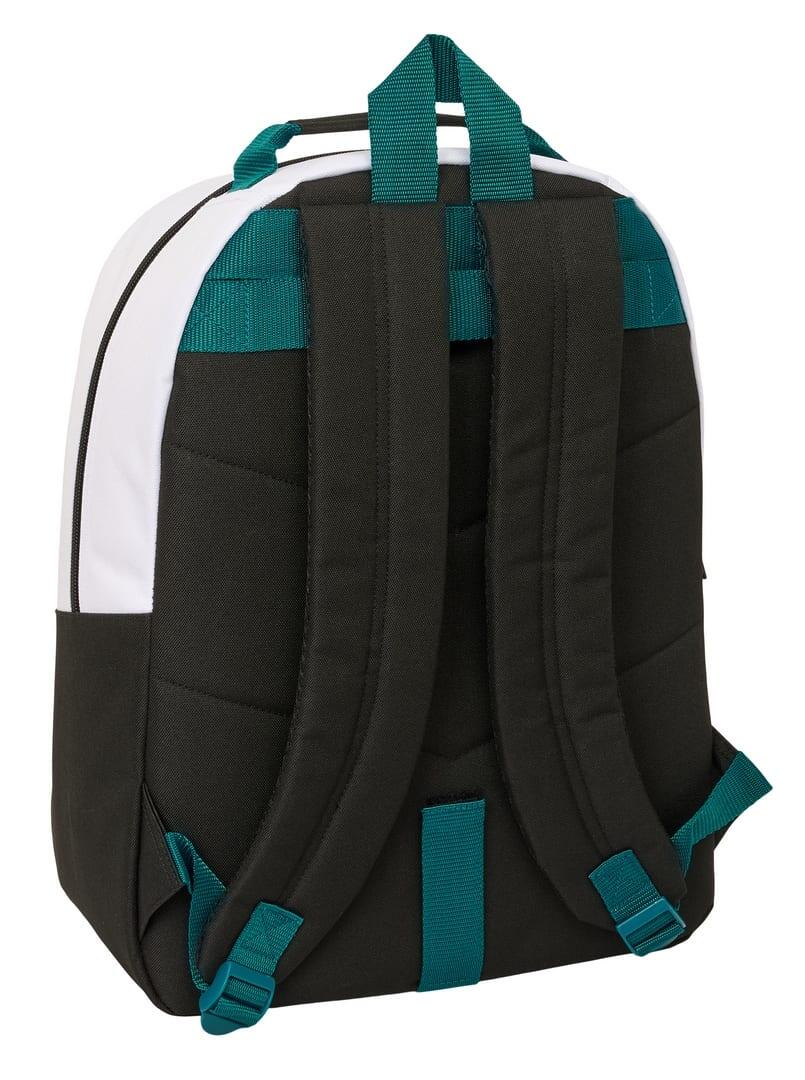 Mochila infantil do Real Madrid, adaptável a carrinhos de bagagem, com bolso 2/3