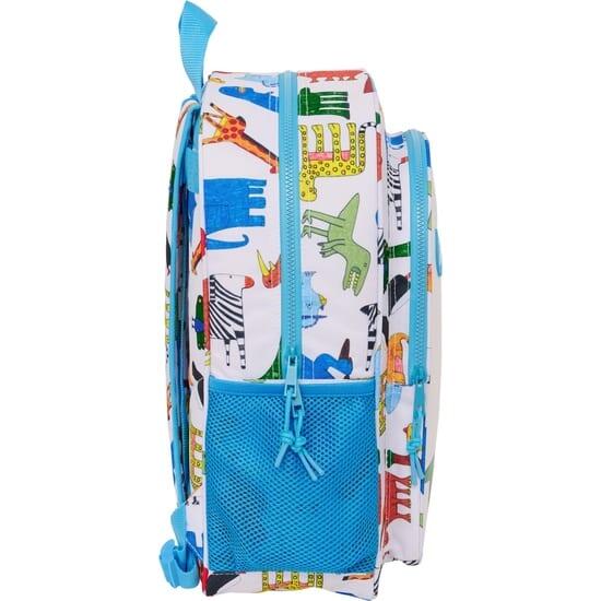 Mochila infantil da Algo de Jaime, adaptável a carrinhos de bagagem, com bolso 3/3