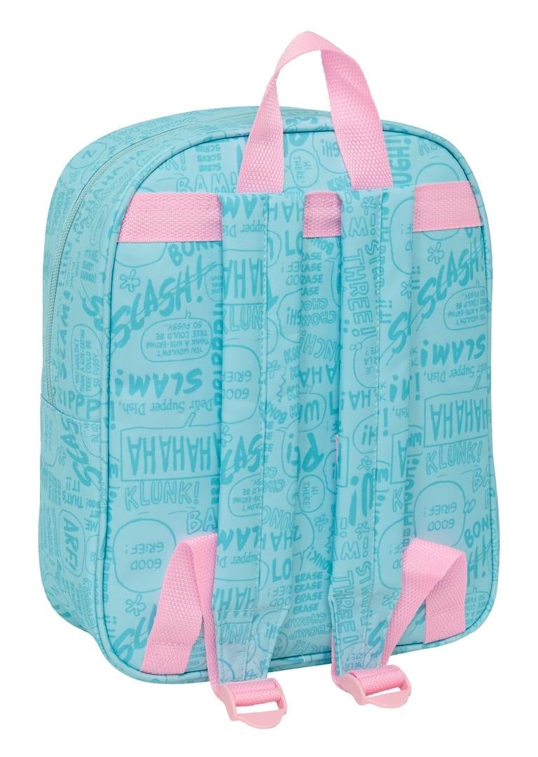 Mochila infantil Snoopy 3D com zíper e alça de mão - Azul 2/3