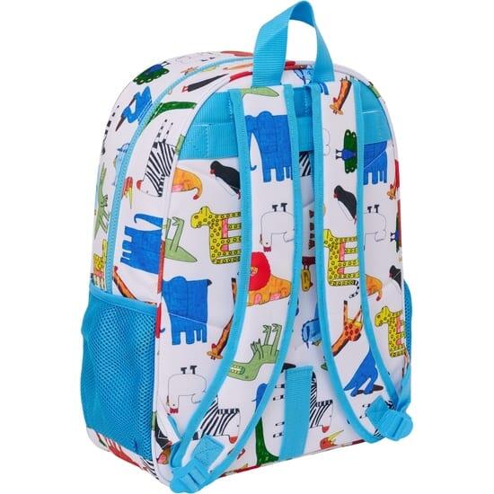 Mochila infantil da Algo de Jaime, adaptável a carrinhos de bagagem, com bolso 2/3