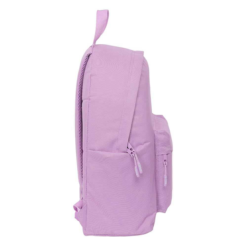 Mochila infantil Munich Basics com bolso frontal e alças acolchoadas, lilás 3/3