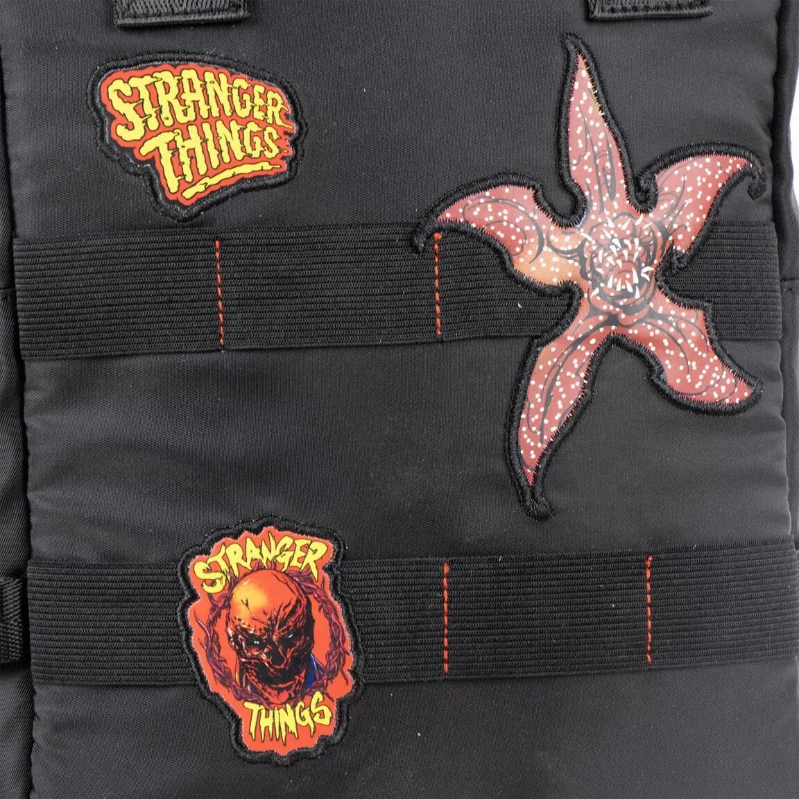 Sac à dos technique décontracté pour adulte Stranger Things en polyester avec 3/7