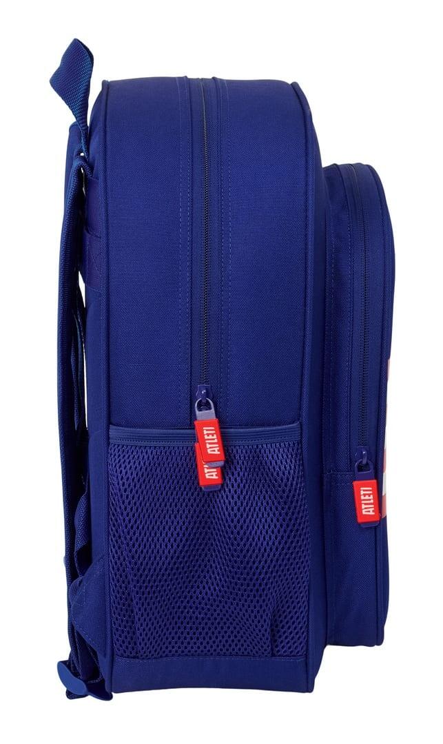 Mochila Escolar Infantil do Atlético de Madrid Adaptável para Carrinho Azul 3/3