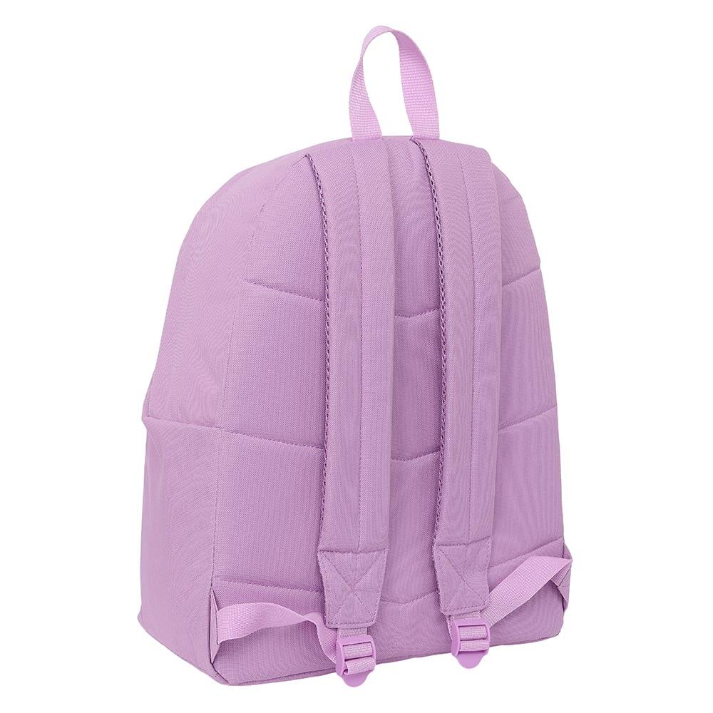 Mochila infantil Munich Basics com bolso frontal e alças acolchoadas, lilás 2/3