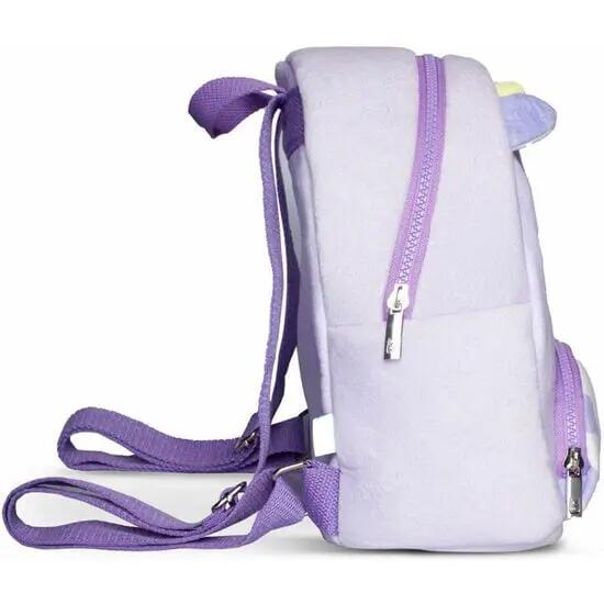 Mochila de pelúcia Bubba Squishmallows para crianças com bordado lilás 3/3