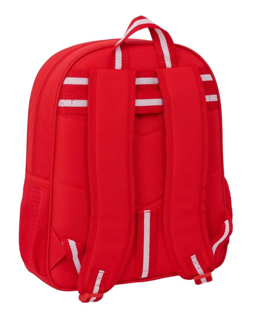 Mochila escolar infantil do Sevilla FC, adaptável a carrinhos, com bolso frontal 2/3