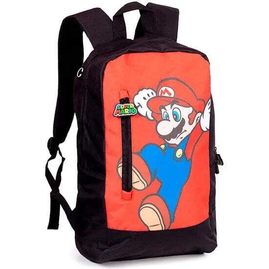 Mochila escolar infantil Super Mario Bros 40 x 29 cm vermelha e preta 2/2