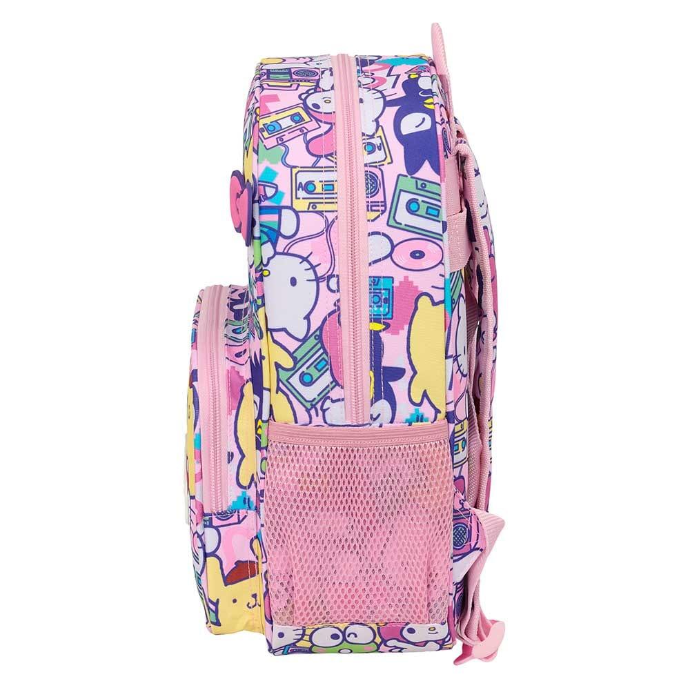 Zaino per bambini Hello Kitty & Friends, adattabile al trolley con tasca, rosa 3/3