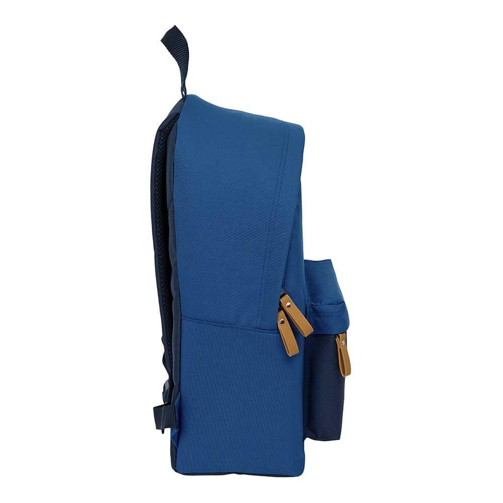 Mochila Polvo para Adultos com Bolso Frontal e Alças Acolchoadas - Azul 3/3