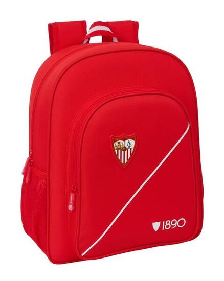Sac à dos scolaire pour enfant du FC Séville, adaptable à une valise à roulettes