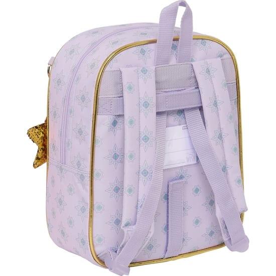 Mochila infantil Wish, adaptável a carrinho com zíper, lilás 2/3