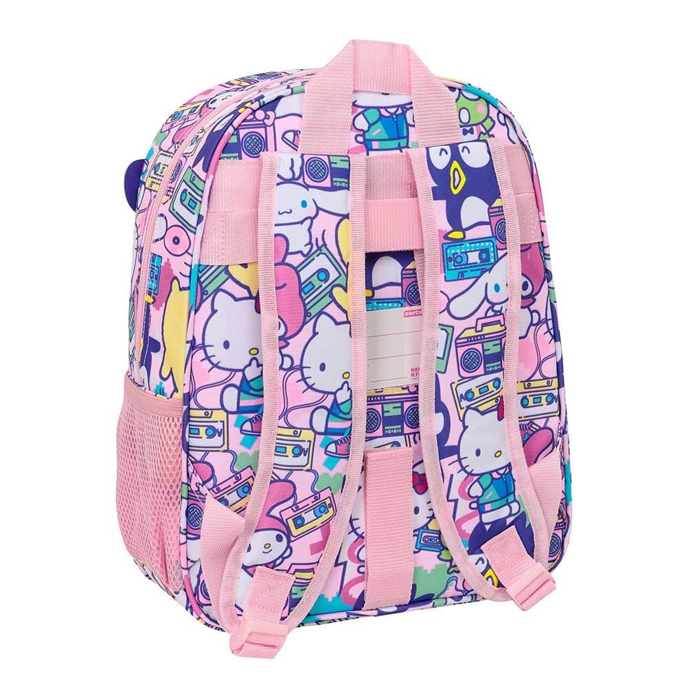 Zaino per bambini Hello Kitty & Friends, adattabile al trolley con tasca, rosa 2/3