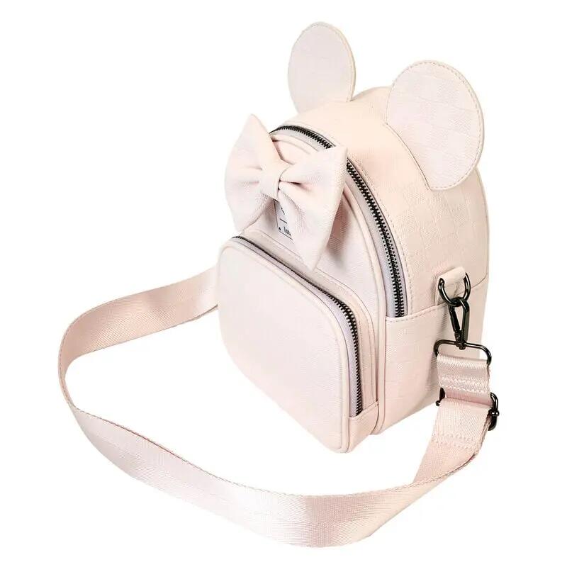 Zaino da adulto di Minnie Mouse con tasca frontale, in ecopelle, rosa 4/4
