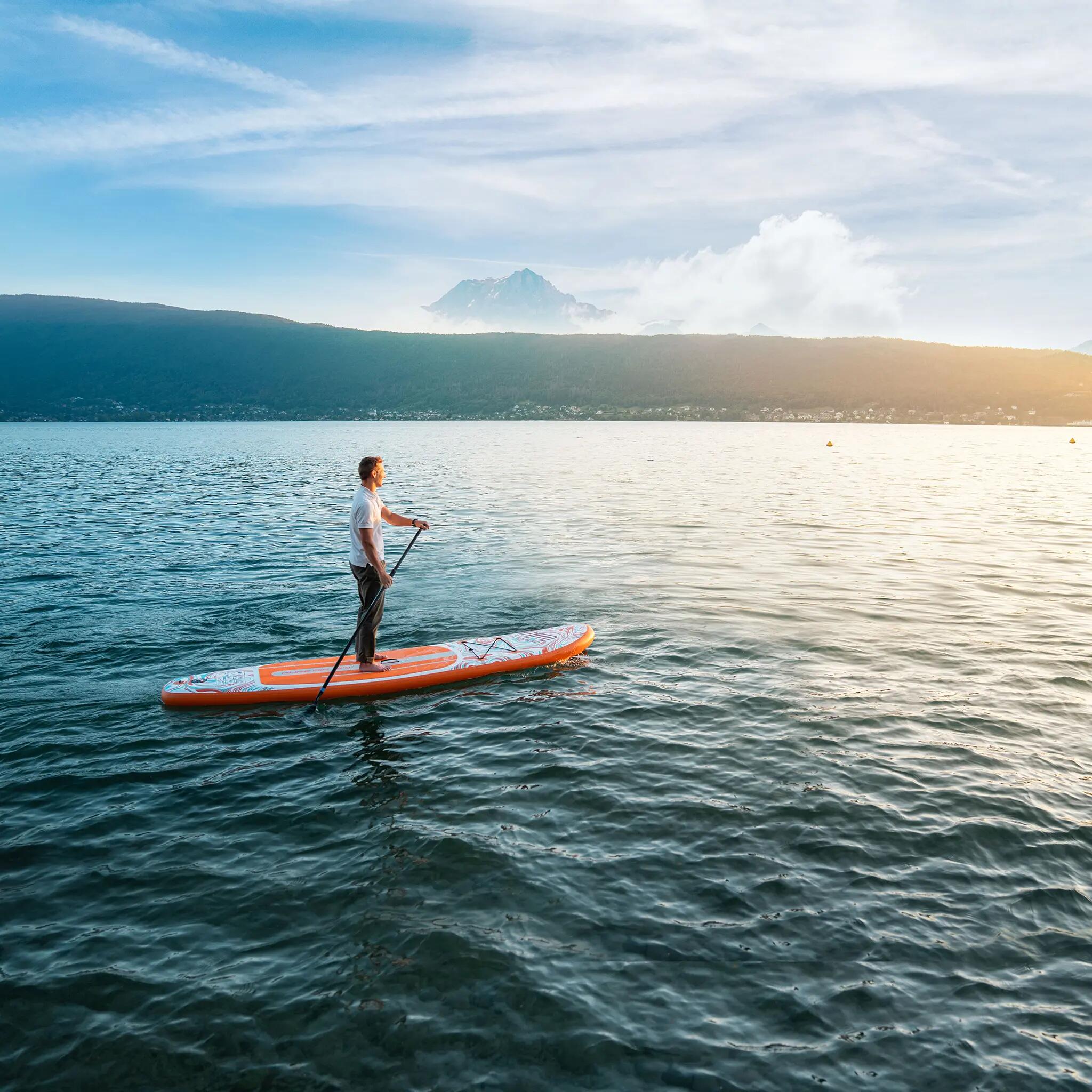 Deska SUP Aqua Marina Pure Air Coast 12.0 Minicombo Orange + POMPKA + BOJKA 5/7