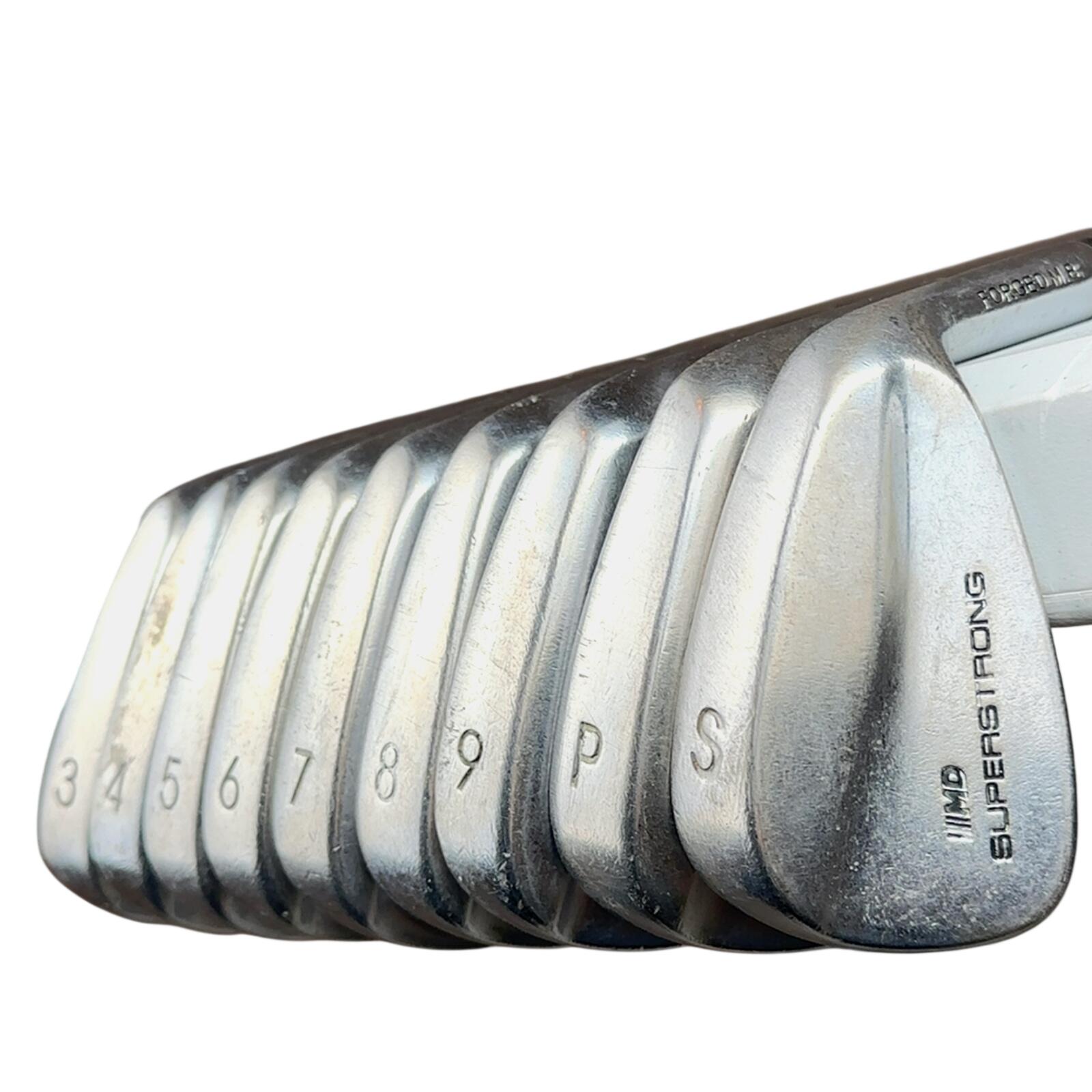 MD Golf Superstrong  IJzerset / 3-PW+SW / Flex Stiff / Staal 3/7