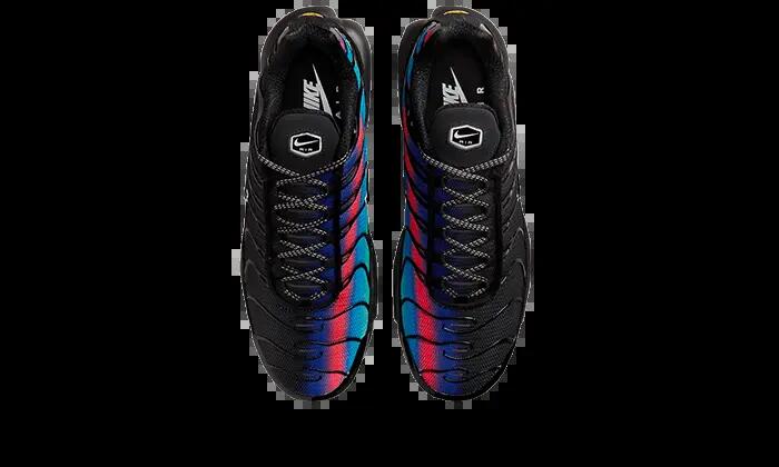 Scarpe - Corsa - Uomo - Mesh riflettente, Lacci - Air Max Plus - Nero/blu/rosso 2/4