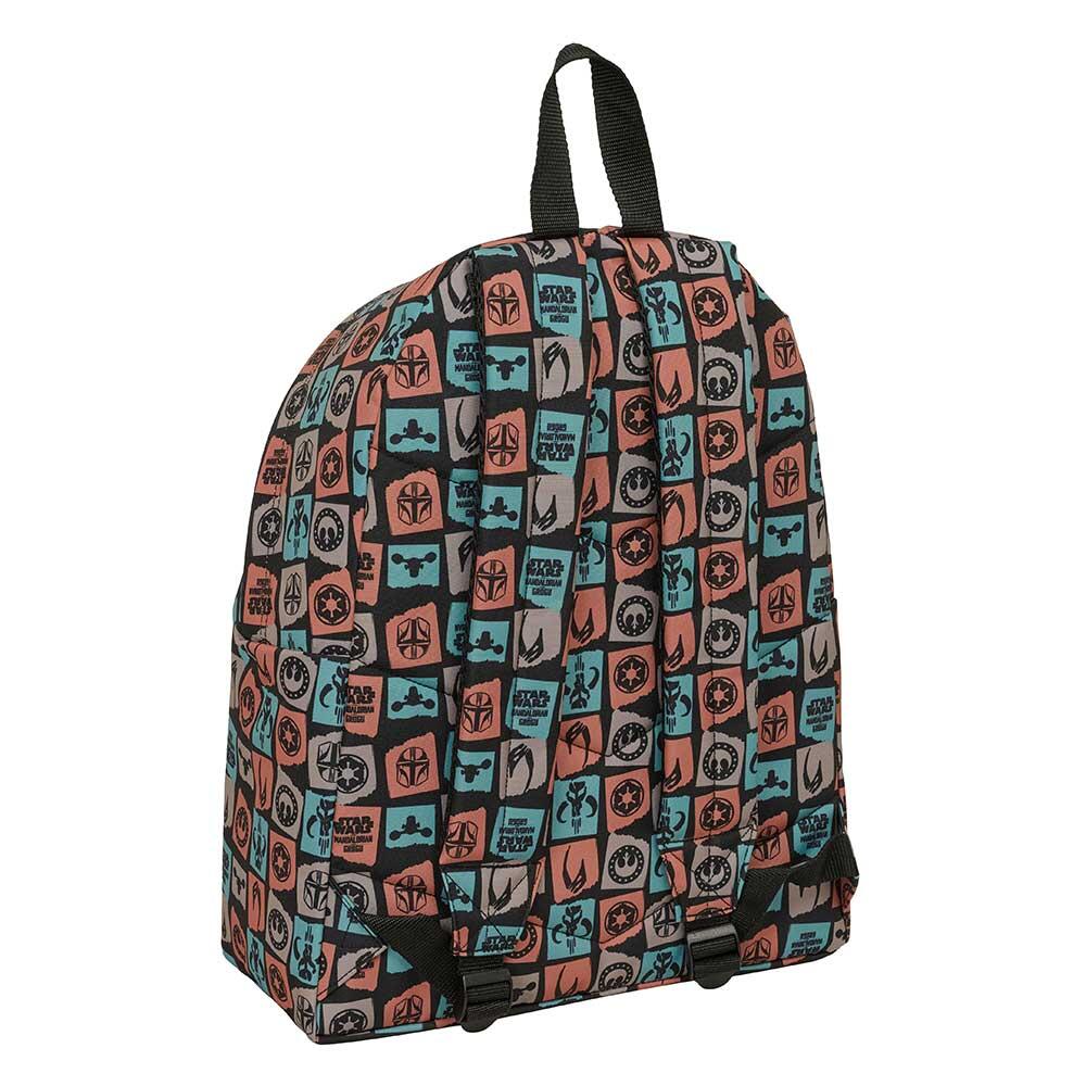 Mochila infantil Mandalorian & Grogu com bolso frontal multicolorido 2/3