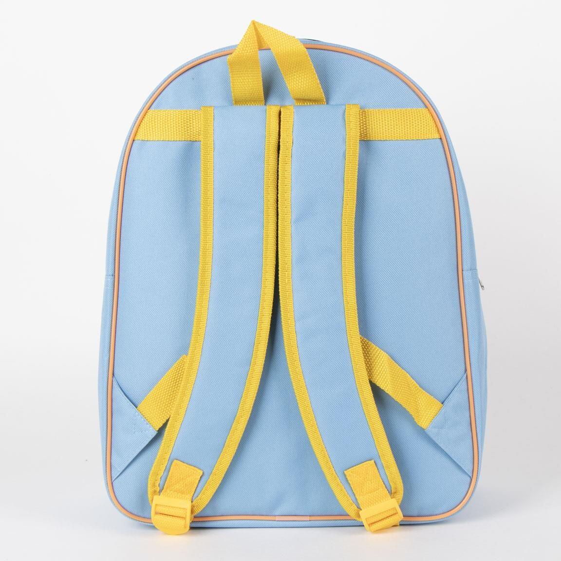 Mochila infantil Bluey DIY em poliéster com marcadores azul-claro. 2/7