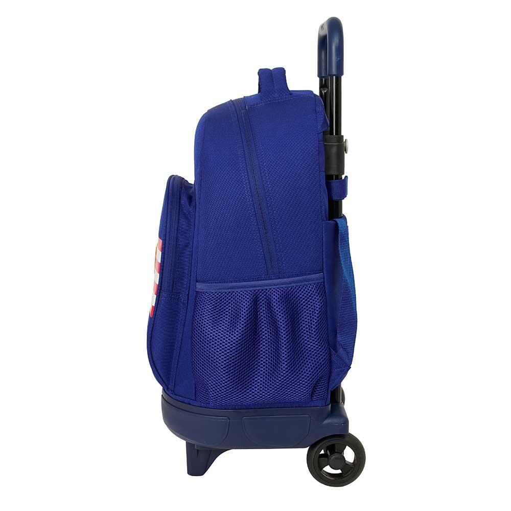 Zaino scolastico per bambini dell'Atlético de Madrid con ruote e tasca - Blu 3/3