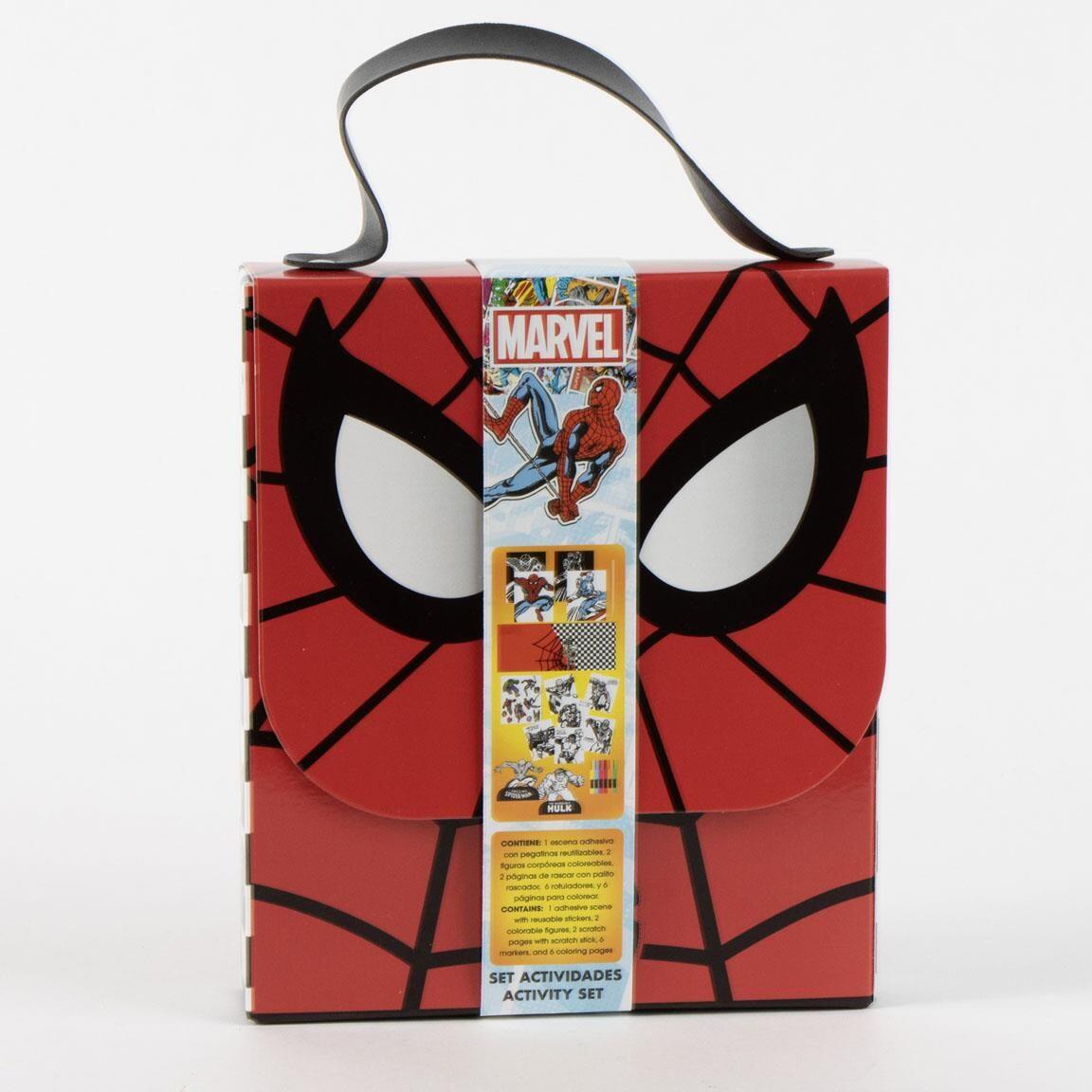 Sac à dos en papier Spiderman pour enfants, kit de coloriage avec feutres 5/6