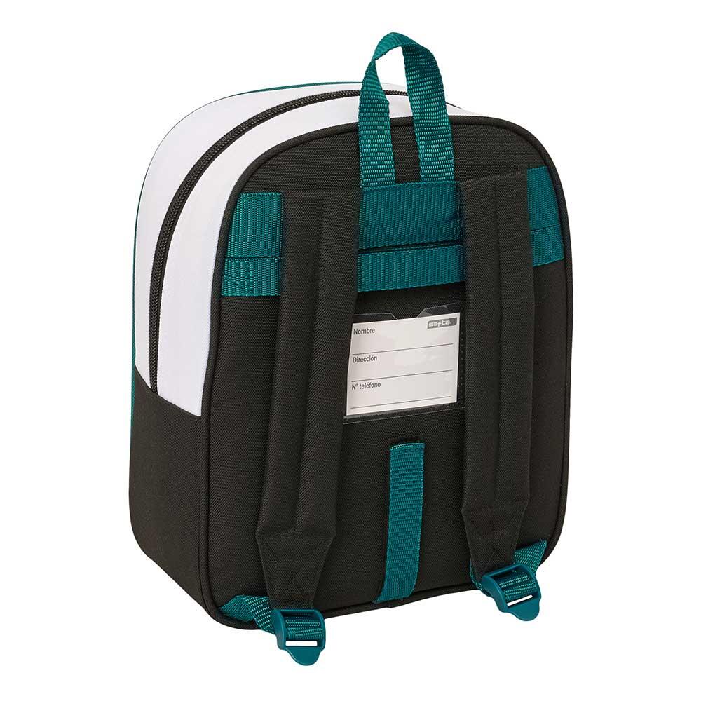 Mochila infantil do Real Madrid, adaptável a carrinhos de viagem, com zíper 2/3