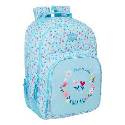 Zaino per laptop Blackfit8 Petals da 141 pollici con tasca frontale - Blu