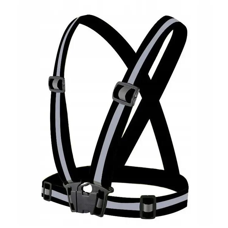 Safety Vest Reflective Black Cycling Walking