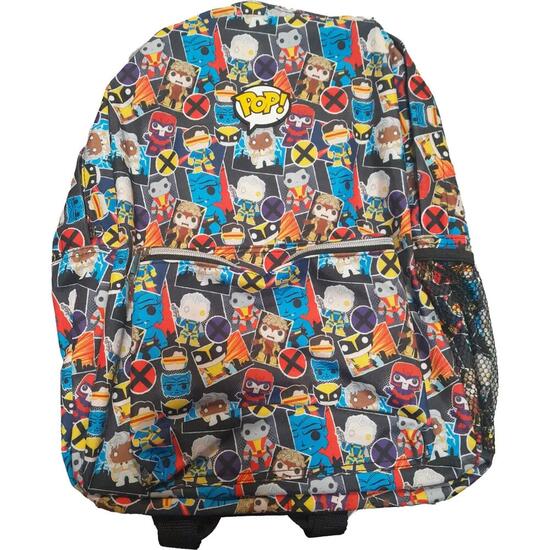 Mochila Escolar Infantil Avengers de Poliéster con Bolsillo Frontal Roja y Azul