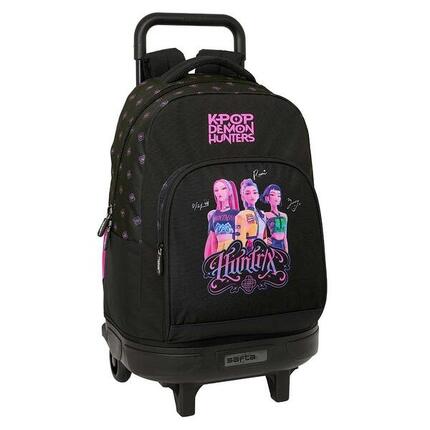 Sac à dos enfant 3D K-Pop Chasseurs de Démons avec porte-bouteille, violet