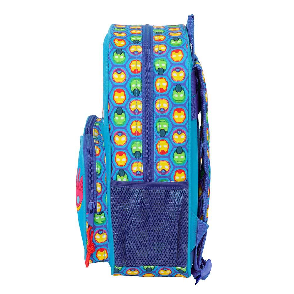 Mochila infantil do Homem de Ferro, adaptável a carrinhos de bagagem, com bolso 3/3