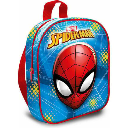 Sac à dos Spiderman adulte en cuir végan avec bretelles réglables, noir
