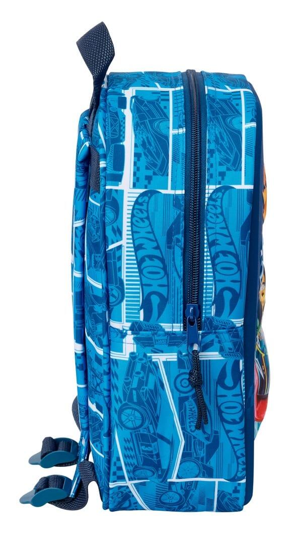 Mochila infantil Hot Wheels 3D com zíper, azul 3/3