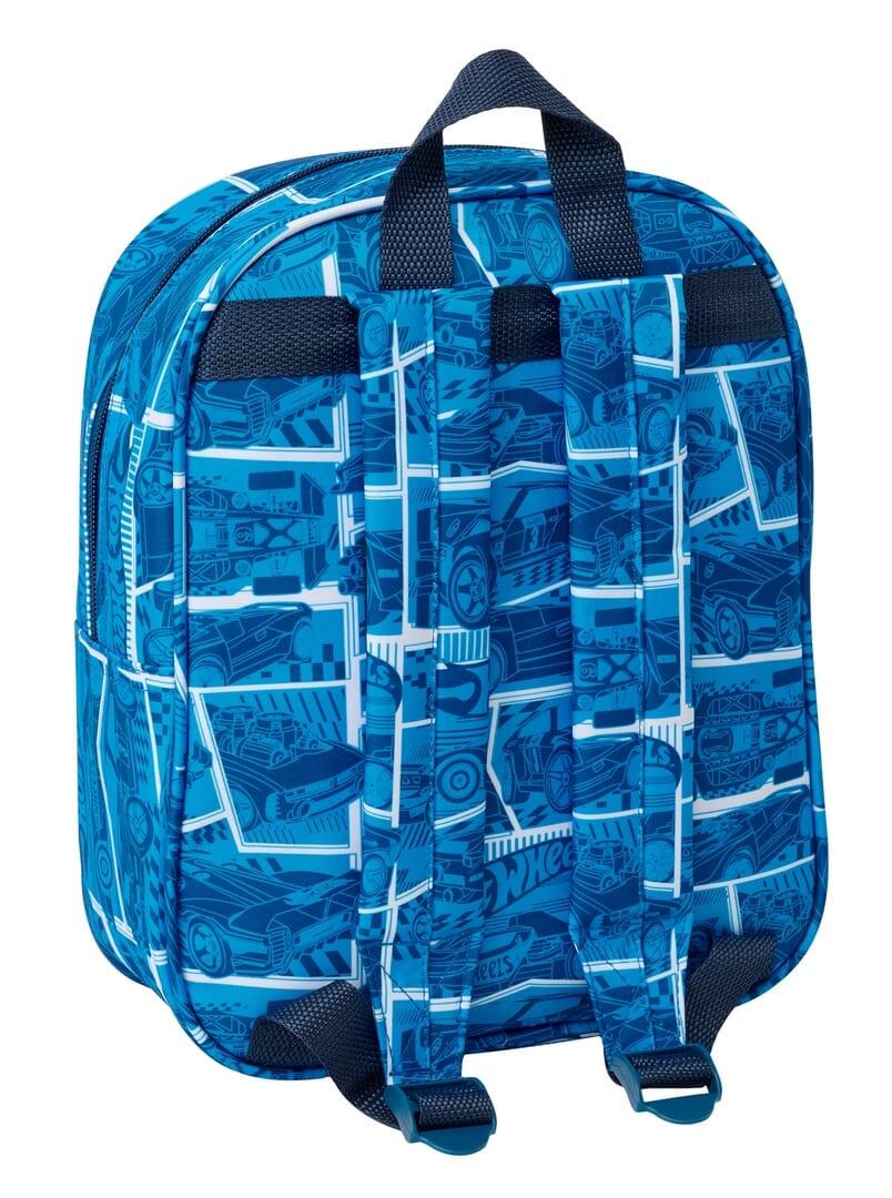 Mochila infantil Hot Wheels 3D com zíper, azul 2/3