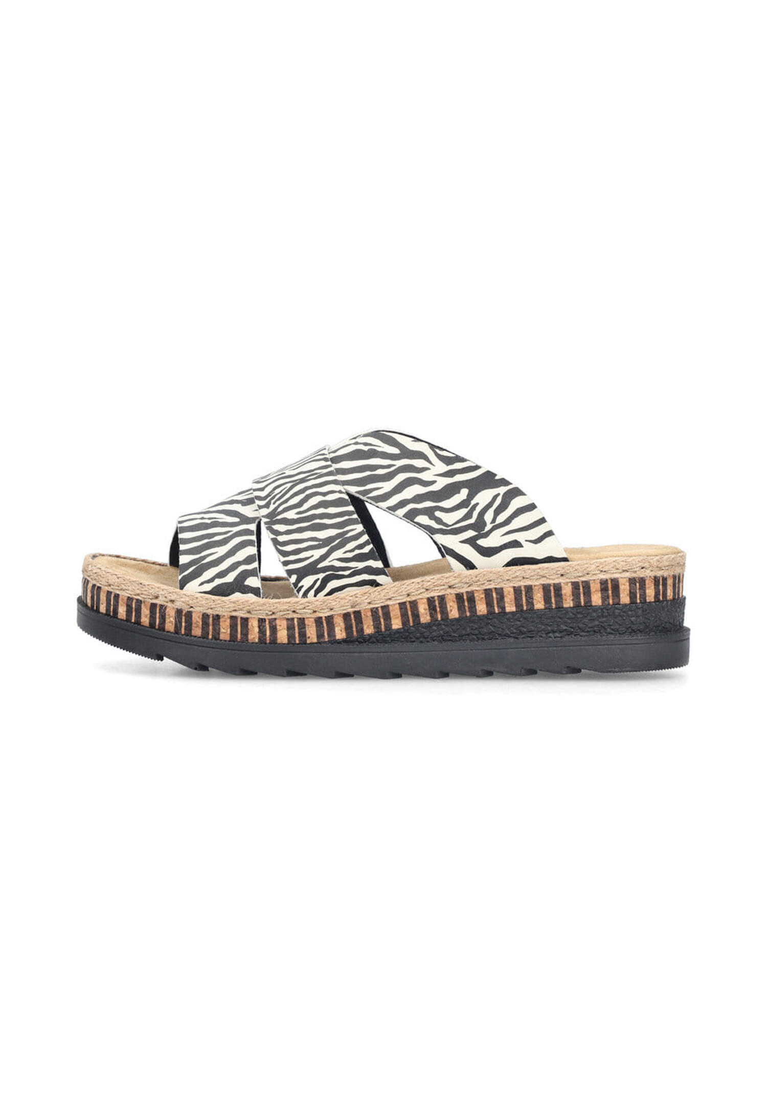 Rieker Damen Pantoletten  Keilabsatz Slipper V7989-91 Multi 3/5