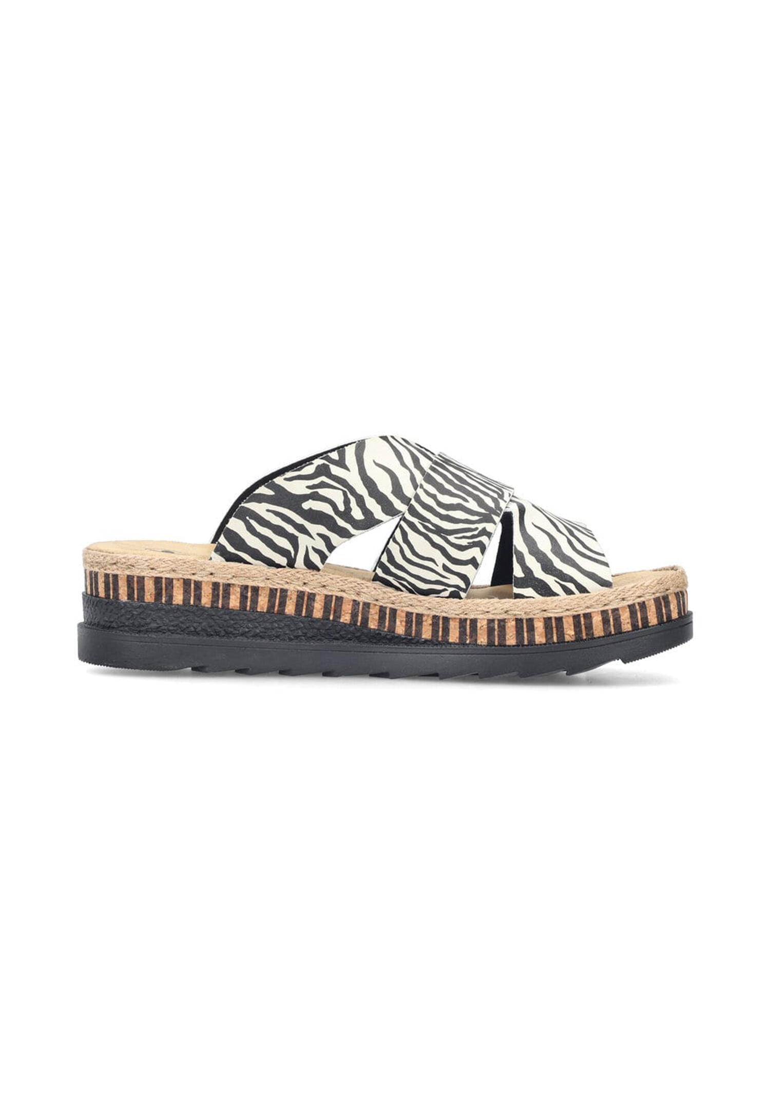 Rieker Damen Pantoletten  Keilabsatz Slipper V7989-91 Multi 5/5