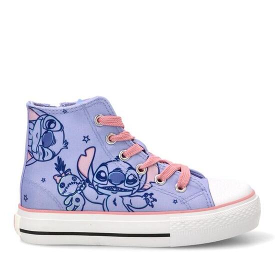 Scarpe da ginnastica Alte Bambino Stitch con Lacci e Zip Blu