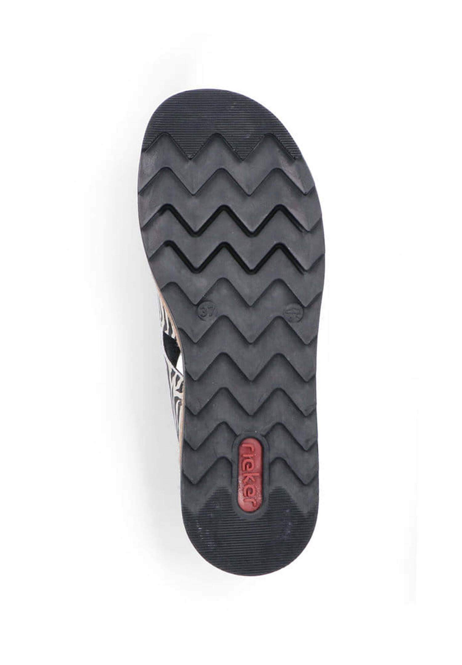 Rieker Damen Pantoletten  Keilabsatz Slipper V7989-91 Multi 4/5