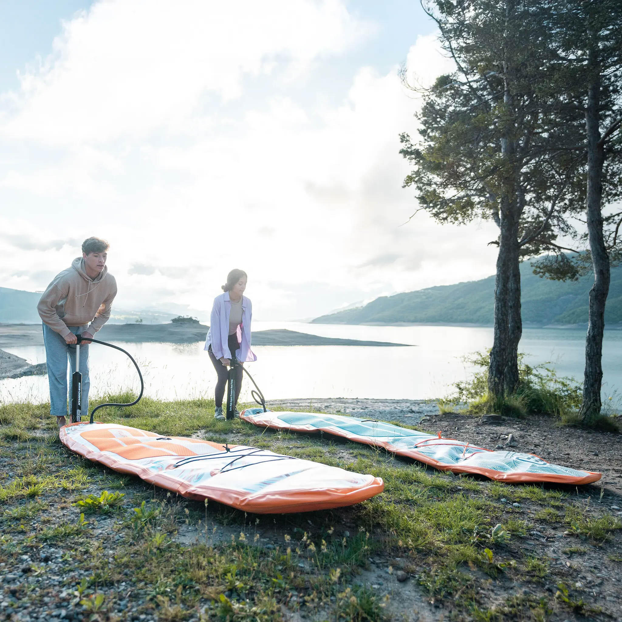 Deska SUP Aqua Marina Pure Air Coast Minicombo Orange 330 + POMPKA EP-T16 5/7