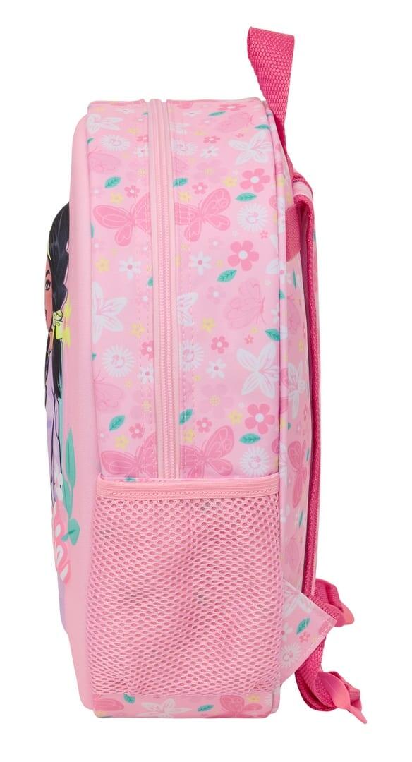 Barbie 3D Kinderrucksack mit Flaschenhalter und gepolsterten Schultergurten 3/3