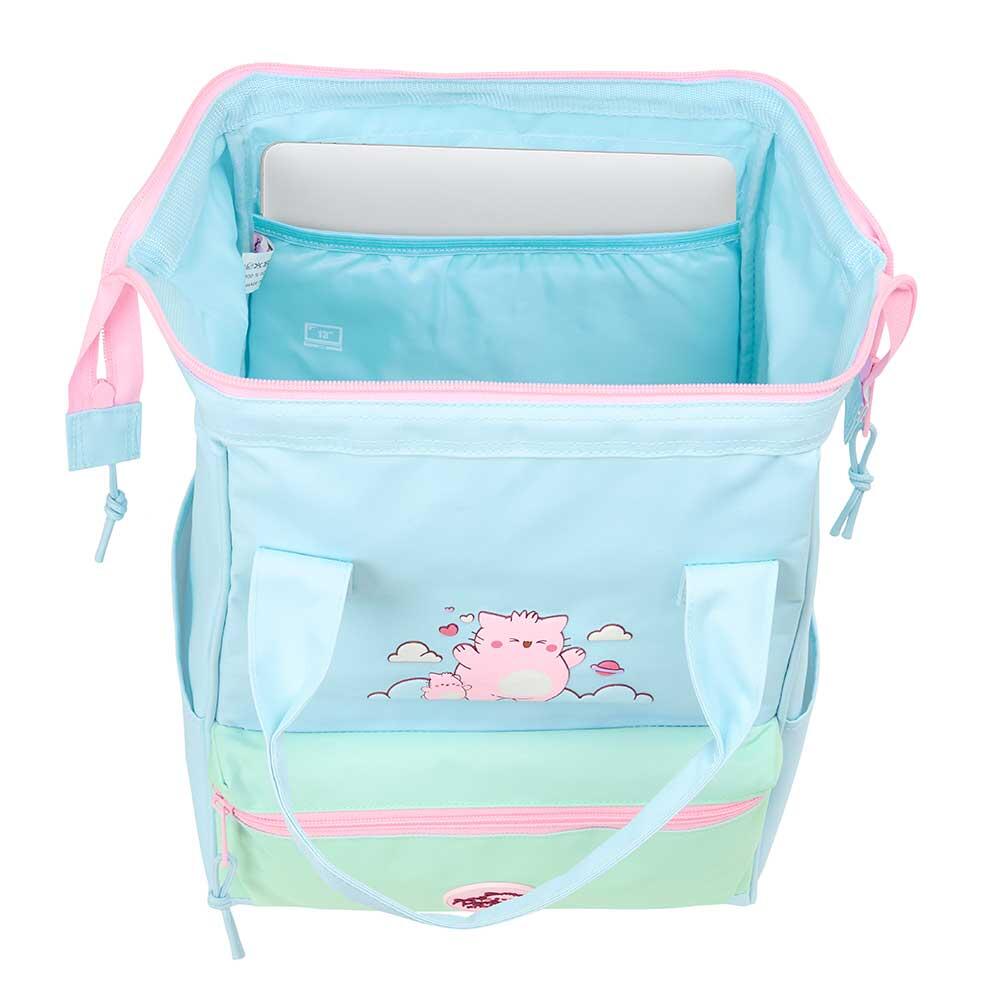 Sac à dos enfant Pembe Le Chat Rose pour ordinateur portable 13 pouces avec 4/4