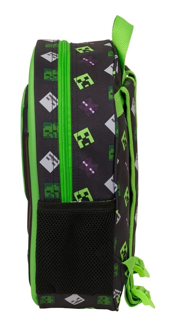 Sac à dos Minecraft 3D pour enfants avec porte-bouteille et bretelles 3/3